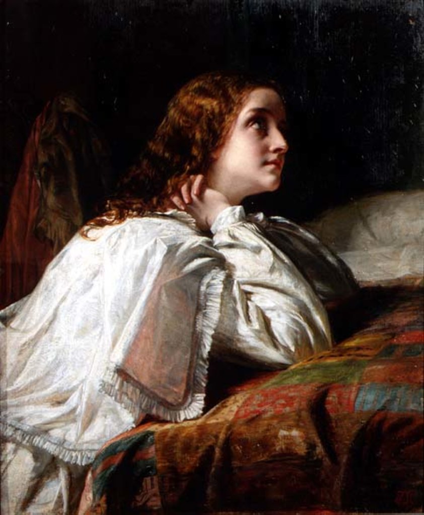 Detail of Supplication, c.1850 by Alfred W. Elmore