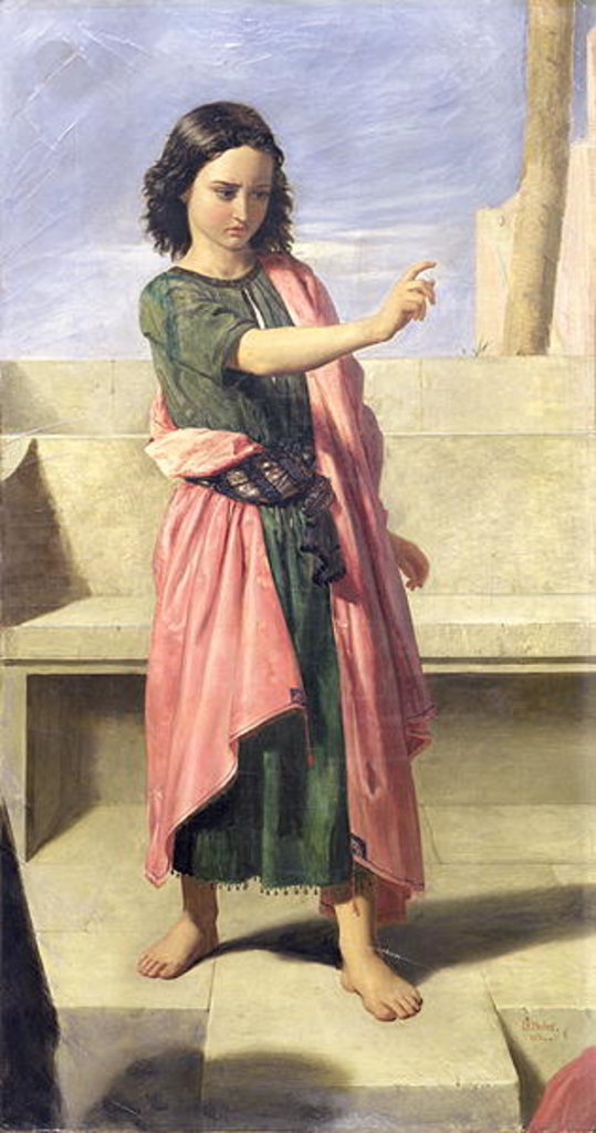 Detail of The Judgement of Daniel, 1851 by John Rogers Herbert