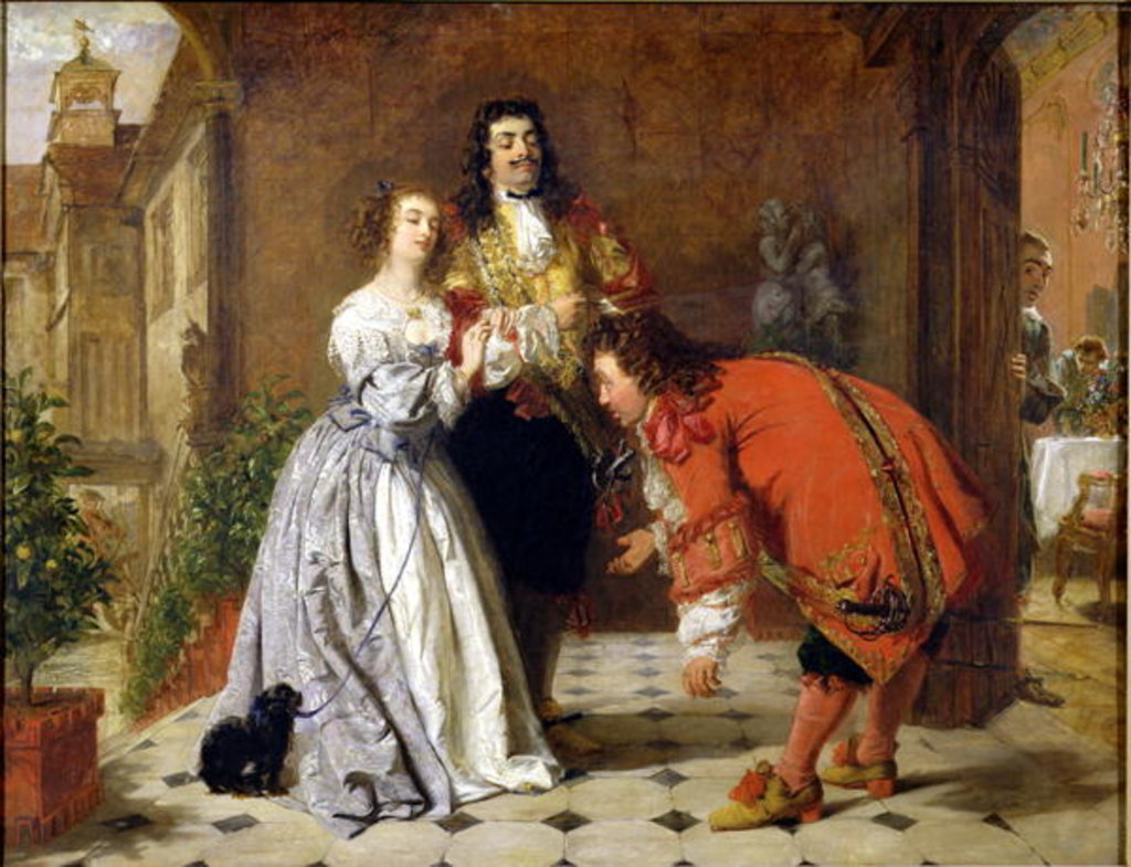Detail of Scene from Moliere's 'The Would-be Gentleman', 1848 by William Powell Frith