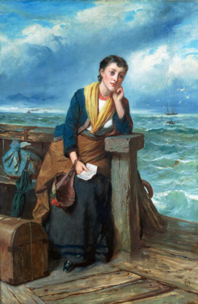 Detail of The Emigrant, c.1860 by Edward Charles Barnes