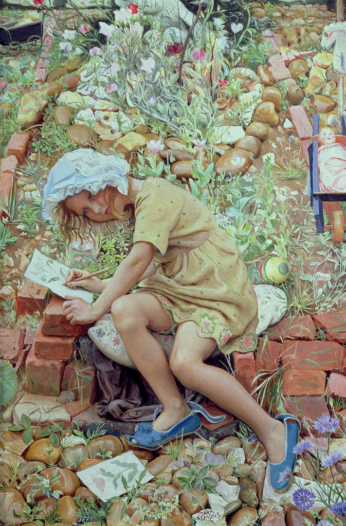 Detail of Molly in the Garden, 1930 by Mark Lancelot Symons