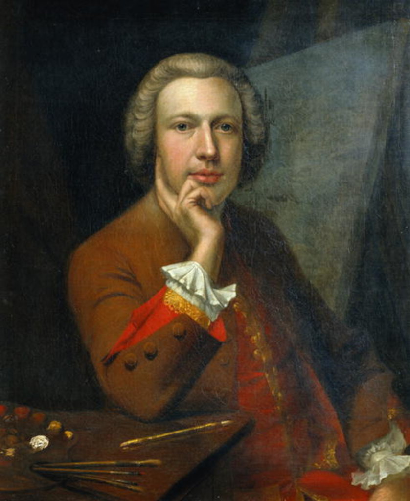 Detail of Self Portrait, 1742 by Arthur Devis