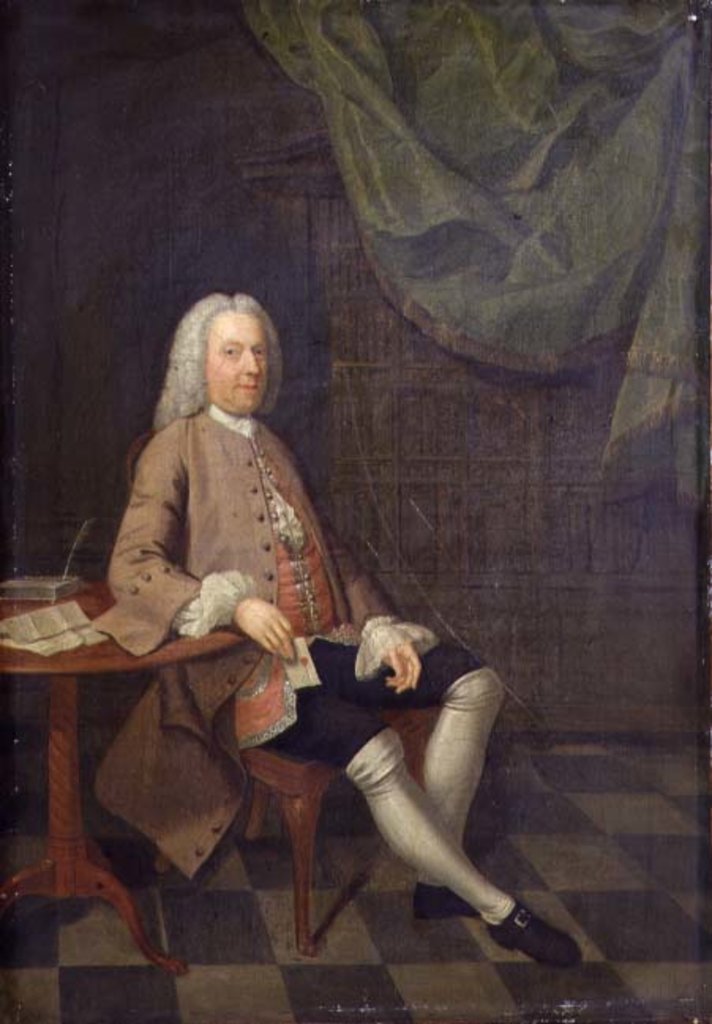 Detail of Portrait of John Orlebar, c.1740 by Arthur Devis