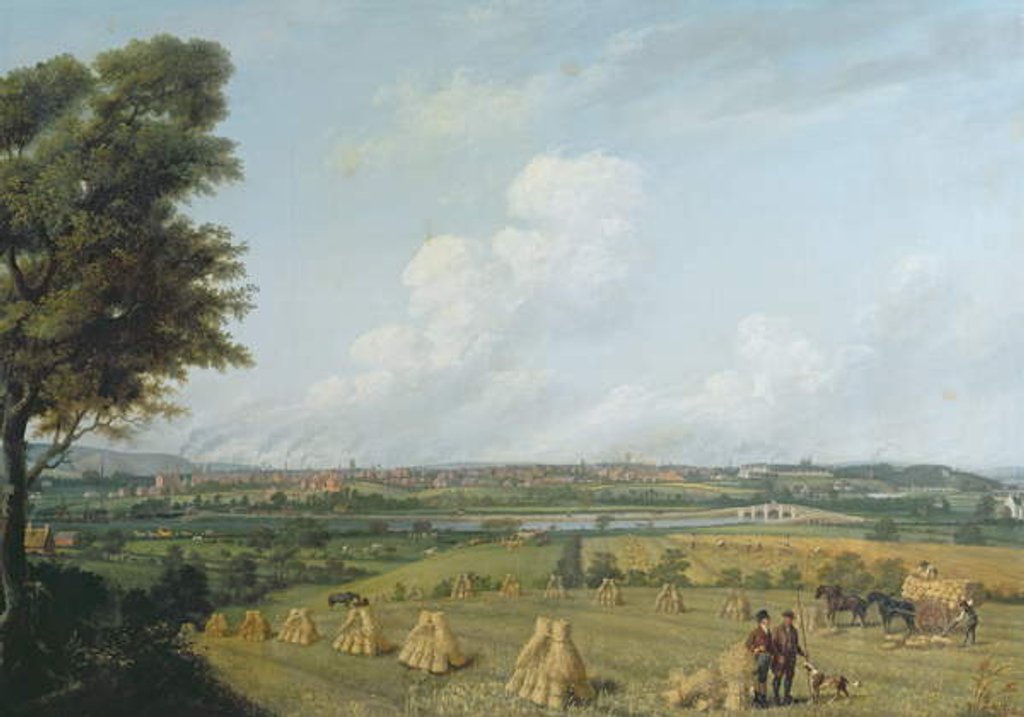 Detail of View of Preston from Penwortham Hill, c.1821 by John Jenkinson