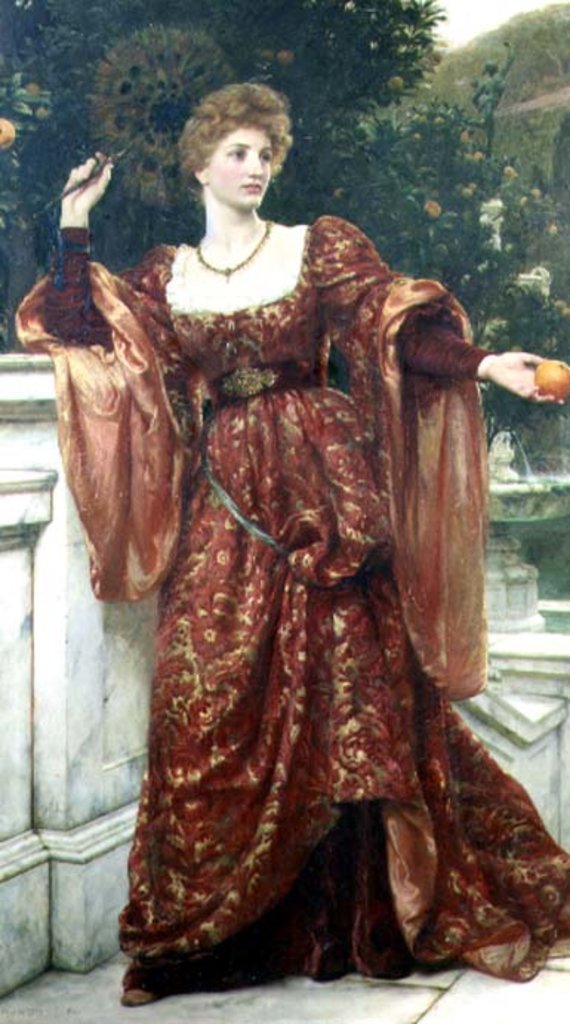 Detail of Hesperia, 1887 by Frank Dicksee