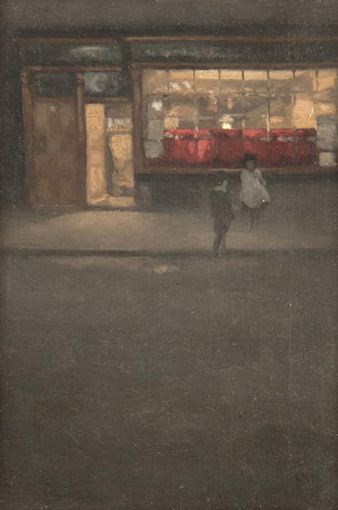 Detail of A Little Shop in Chelsea, c.1884-87 by Mortimer Ludington Menpes
