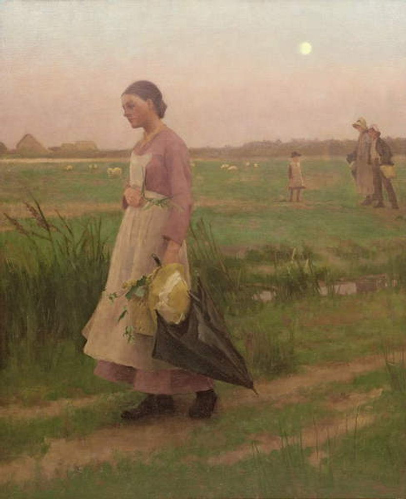 Detail of Hop Pickers Returning, 1883 by Alexander Mann