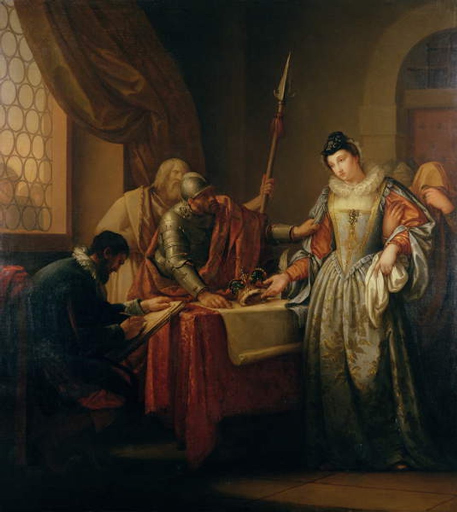 Detail of The Abdication of Mary Queen of Scots in 1568, c.1765-73 by Gavin Hamilton