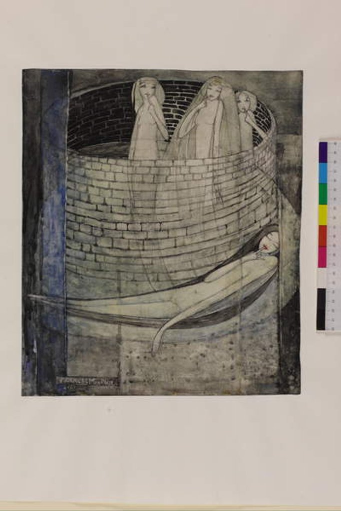 Detail of Truth Lies at the Bottom of the Well, c.1912-15 by Frances Macdonald