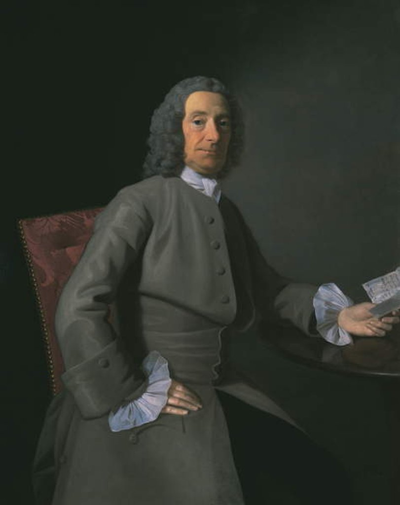 Detail of John Sargent the Elder, 1753 by Allan Ramsay