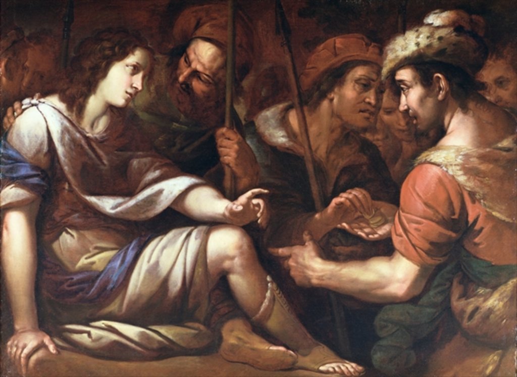 Detail of Joseph sold by his brothers, c.1650 by Italian School