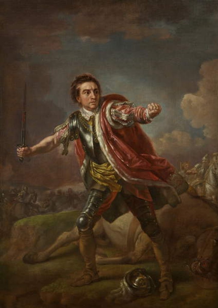 Detail of David Garrick as Gloucester in 'Richard III' by William Shakespeare, Drury Lane, 1759 by Francis Hayman