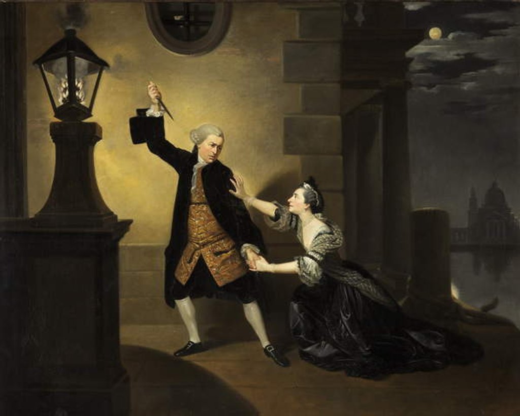 Detail of David Garrick as Jaffier and Susannah Cibber as Belvidera by Johann Zoffany
