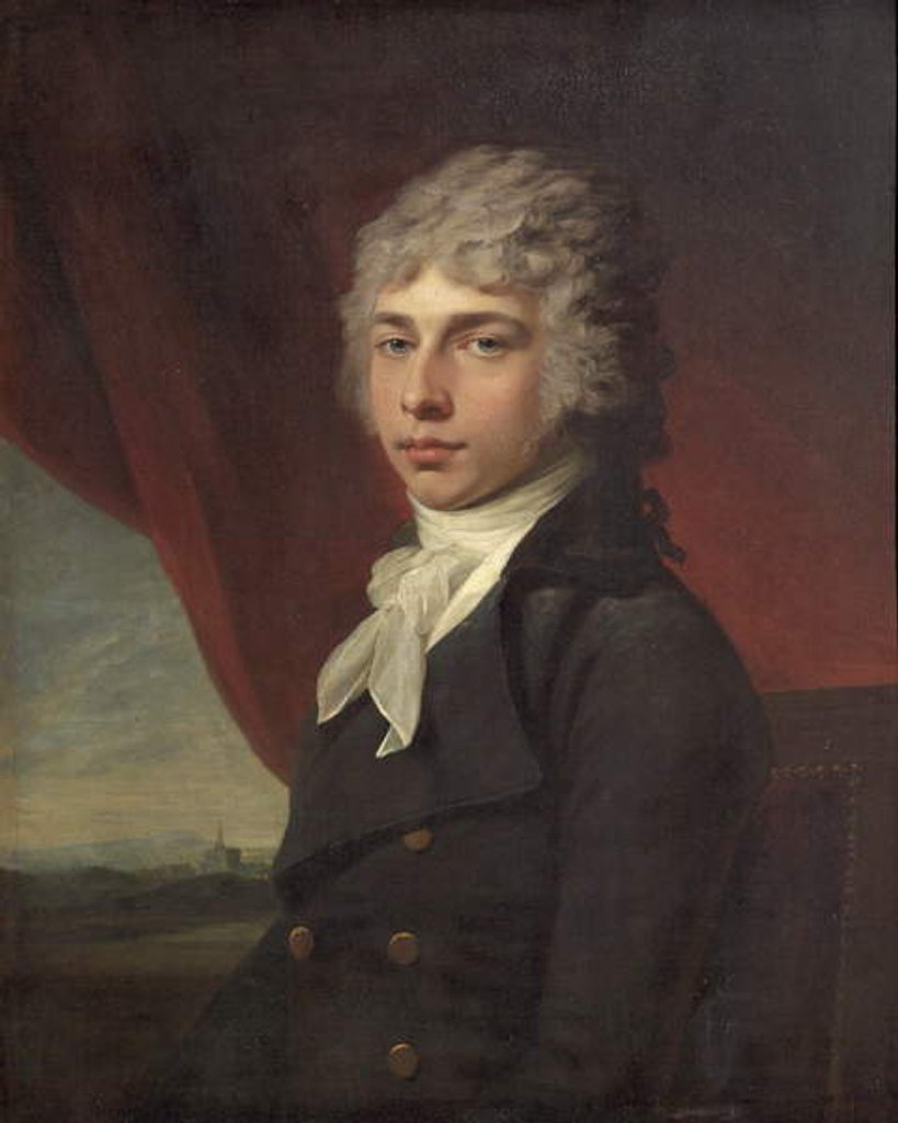 Detail of Portrait of a Young Man, c.1795 by Jean Laurent Mosnier