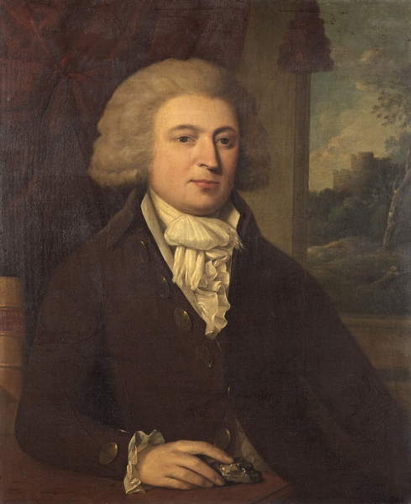 Detail of Unknown Gentleman with a Mineral Specimen, c.1790 by English School