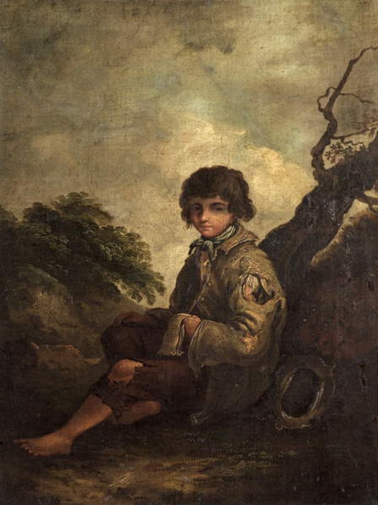 Detail of A Young Ballad Singer by Thomas Barker