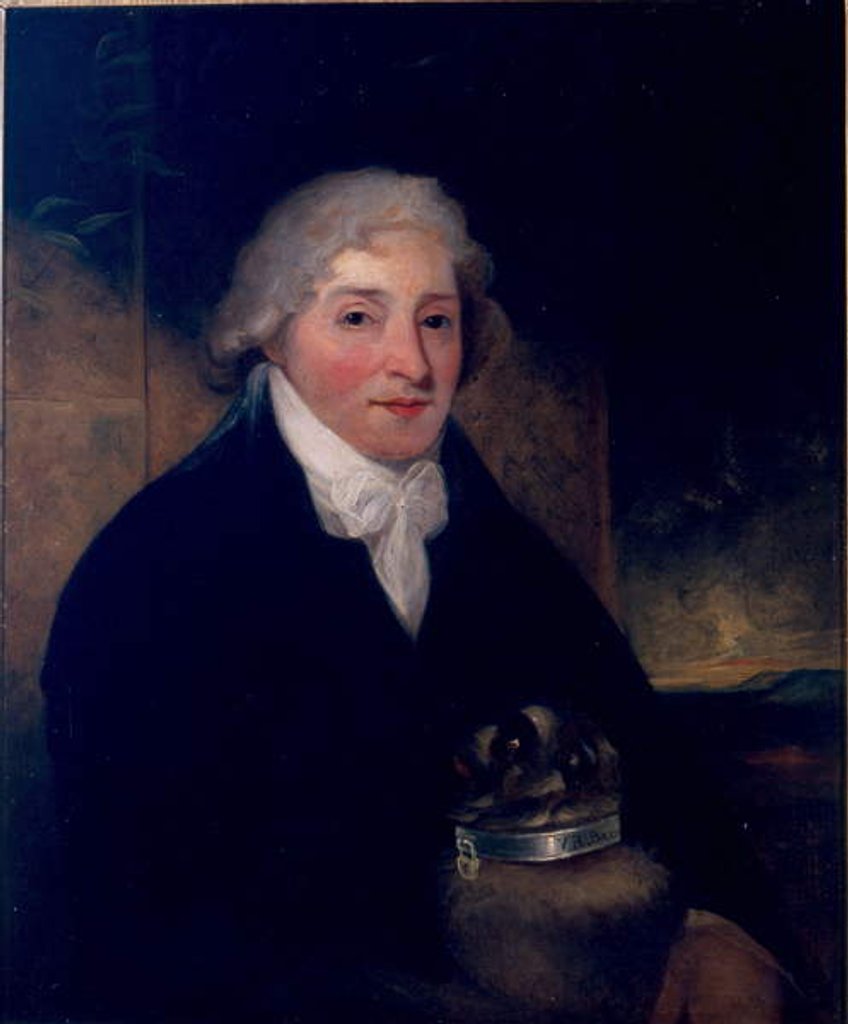 Detail of Venanzio Rauzzini with his dog, Turk, c.1795 by Joseph (attr. to) Hutchison