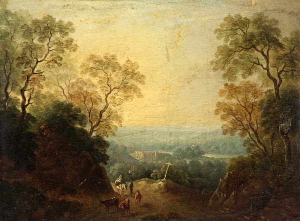 Detail of A View of Longleat, c.1810 by Thomas Barker