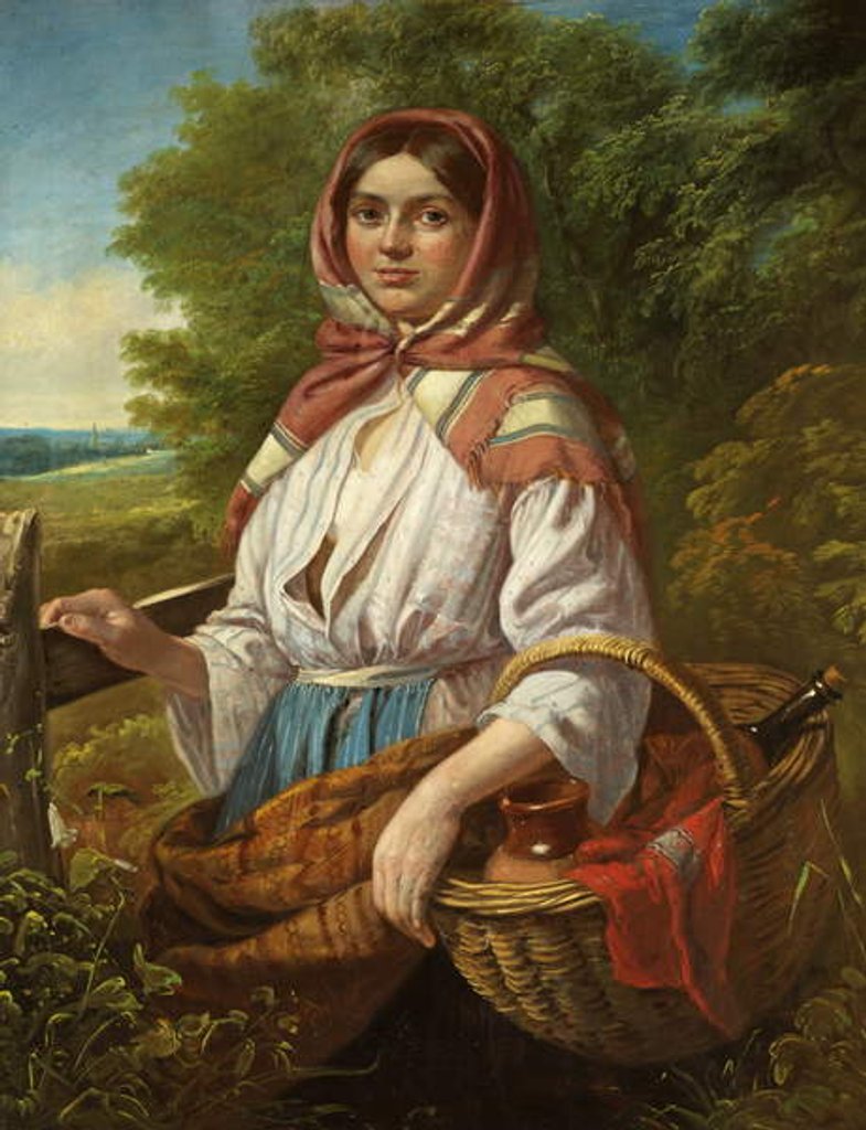 Detail of The Farmer's Lunch, 1872 by John Joseph Barker