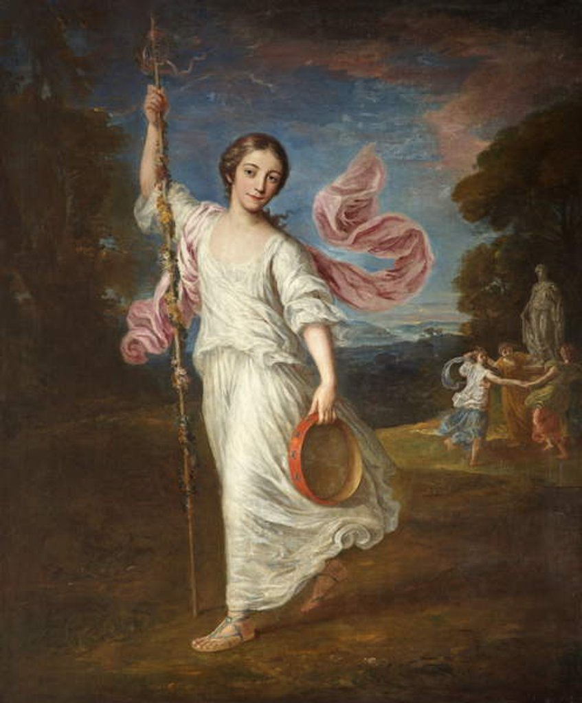 Detail of Lady Emily Kerr as a Bacchante, c.1770 by William of Bath Hoare