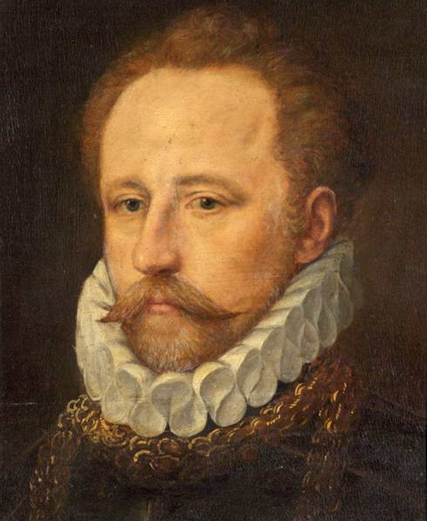 Detail of Portrait of a bearded gentleman in armour, c.1570 by Frans I Pourbus