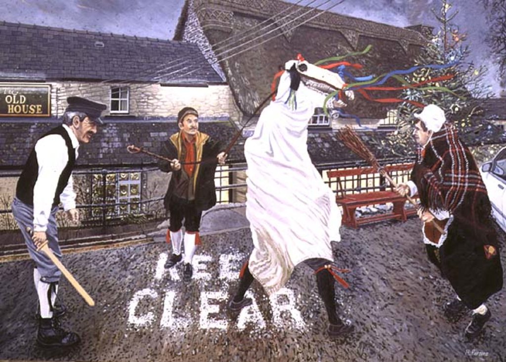 Detail of The Marie Llwyd at Llangynwyd, 1996 by Huw S. Parsons