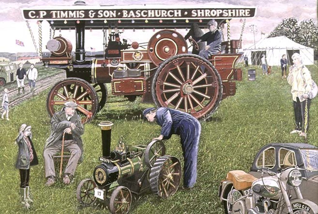 Detail of Traction Engines at the Show, 1993 by Huw S. Parsons