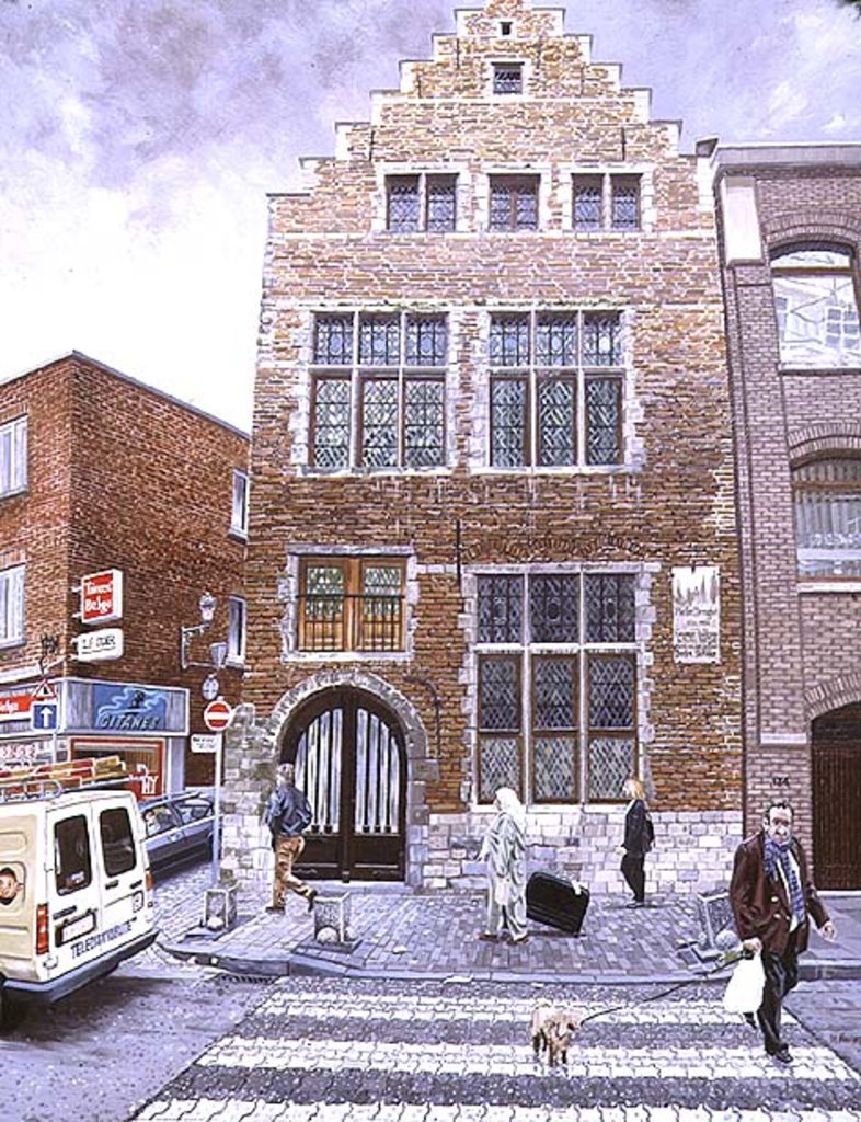 Detail of Pieter Brueghel's House in Brussels, 1996 by Huw S. Parsons