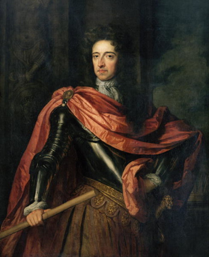 Detail of Portrait of William III of Orange by Godfrey Kneller