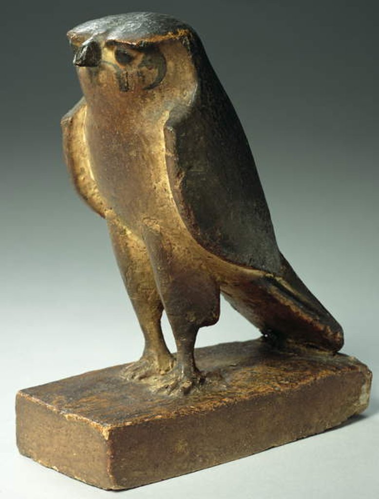 Detail of Falcon, Late Period to Ptolemaic Period, 664-30 BC by Egyptian Egyptian