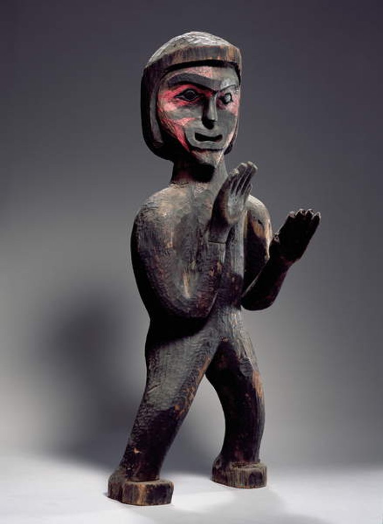 Detail of Potlatch figure by School American