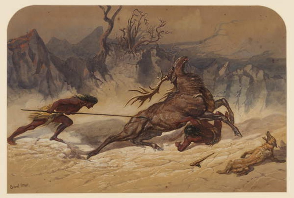 Detail of Hunting, 1871 by Ernest Henry Griset