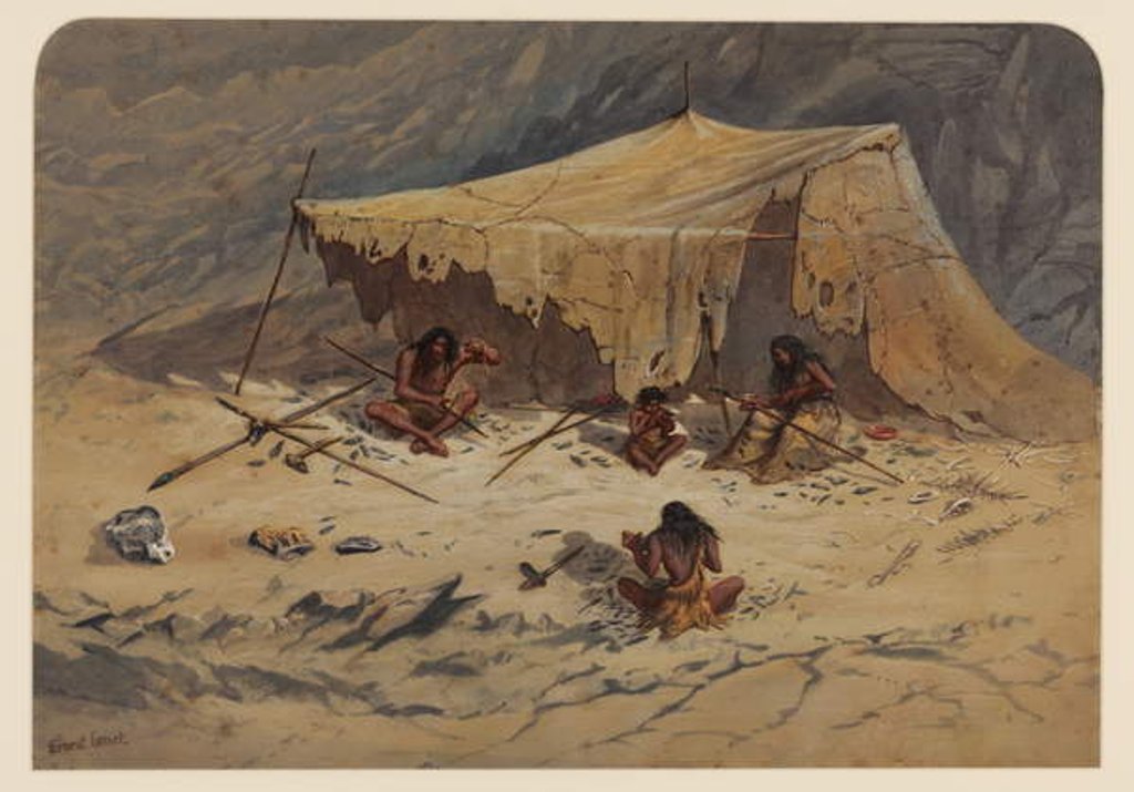 Detail of Prehistoric Camp, 1871 by Ernest Henry Griset