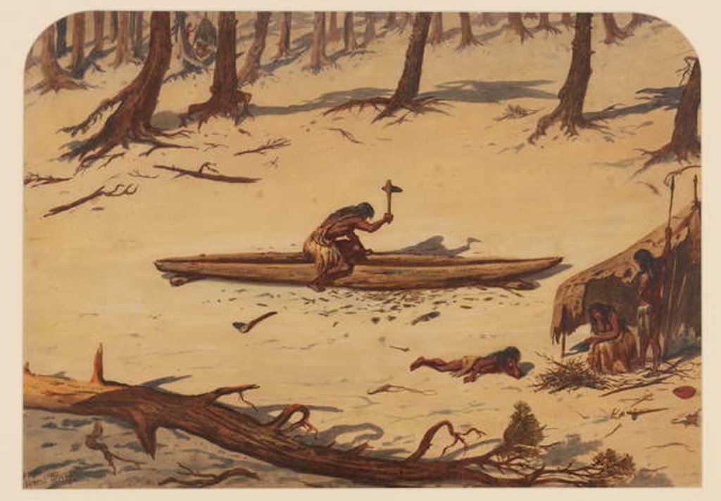 Detail of Prehistoric Camp, 1871 by Ernest Henry Griset