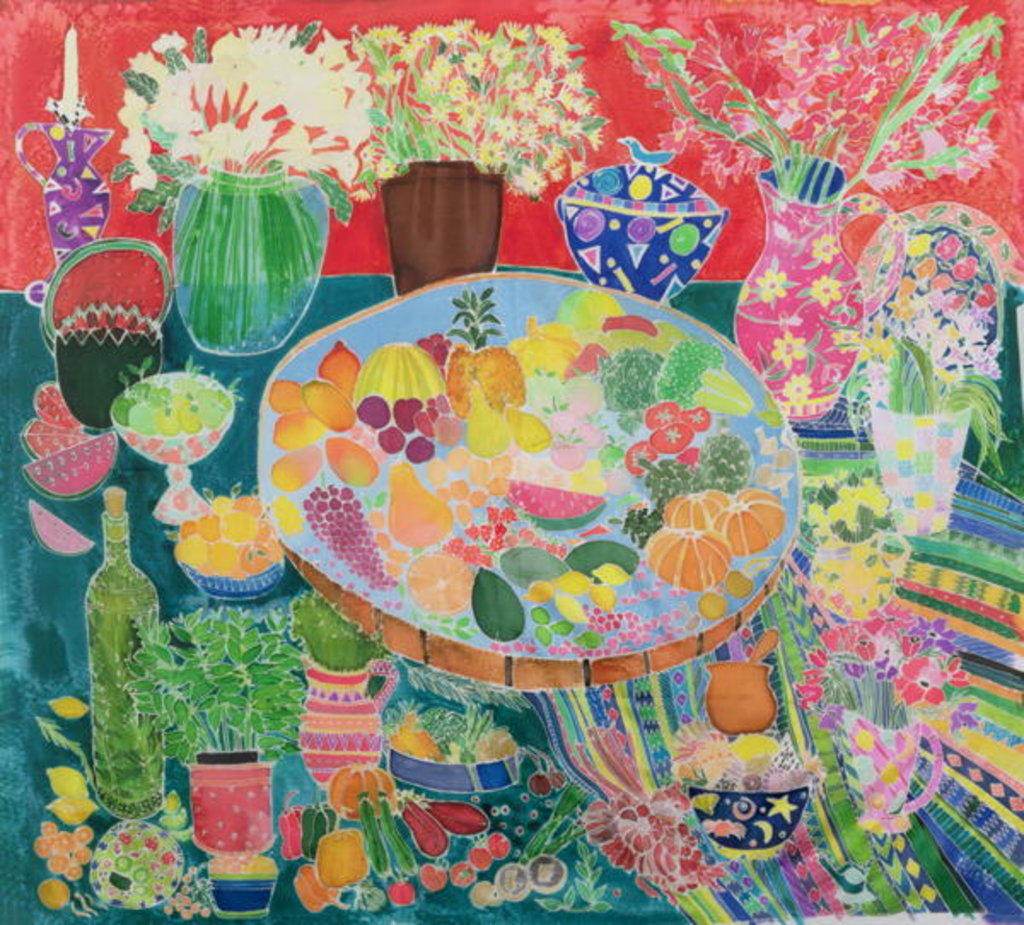 Detail of Guatemalan Table, 1995 by Hilary Simon