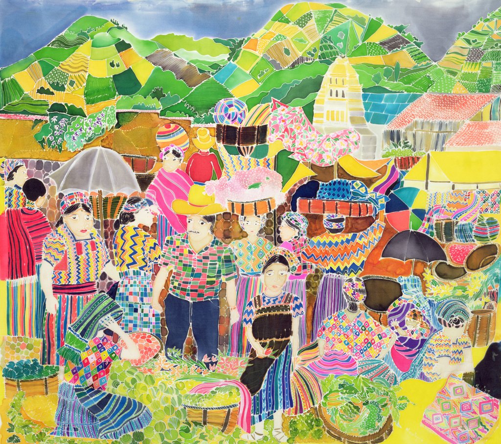 Detail of Almolonga Market by Hilary Simon