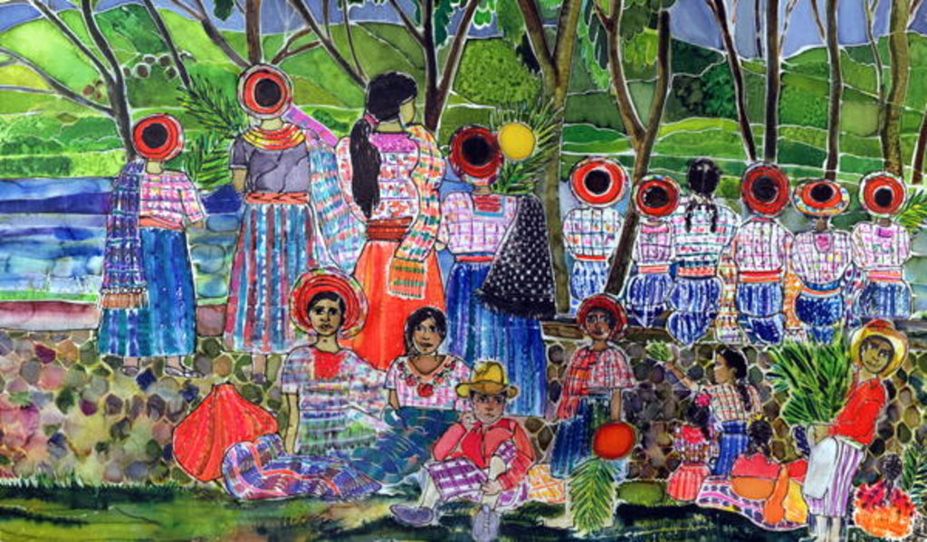 Detail of Lake Atitlan, 2005 by Hilary Simon