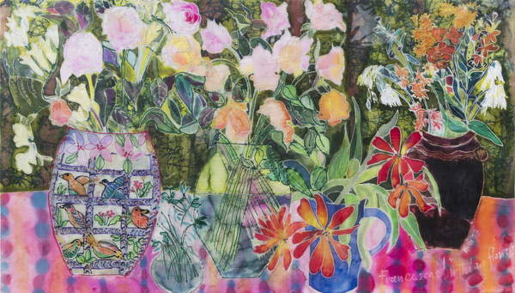 Detail of Francesca's Flowers by Hilary Simon