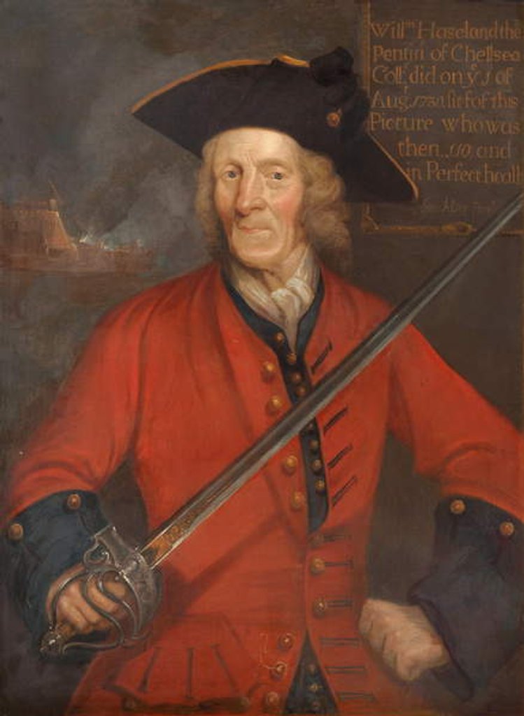 Detail of In Pensioner William Hiseland, 1730 by George Allsop