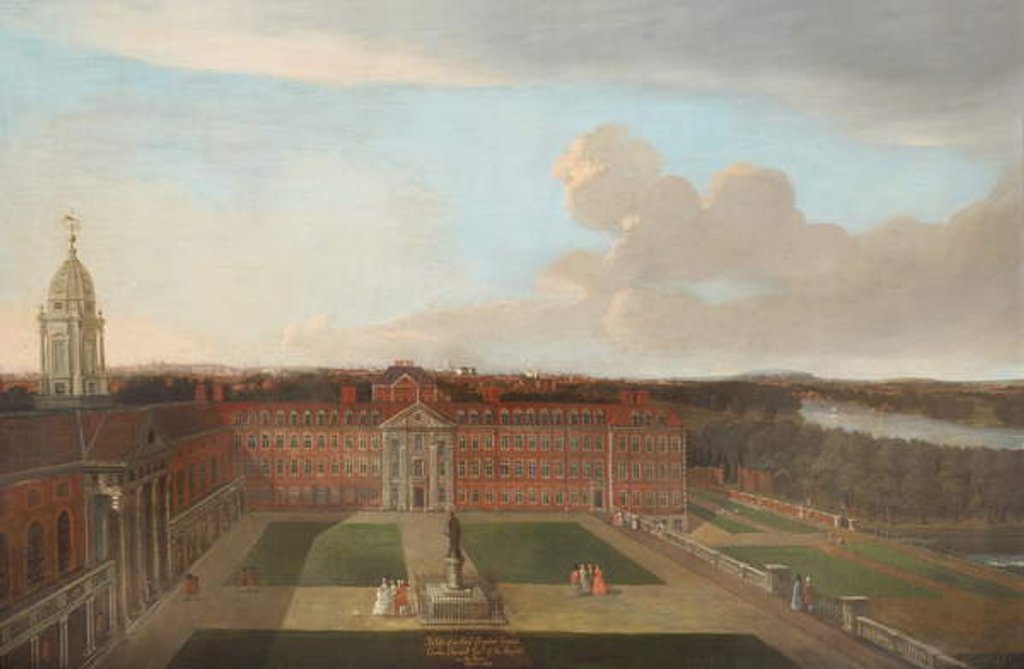 Detail of Figure Court, c.1720 by English School