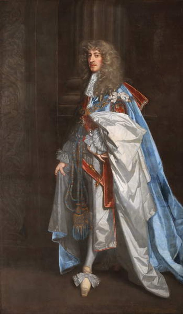 Detail of James II by Peter Lely