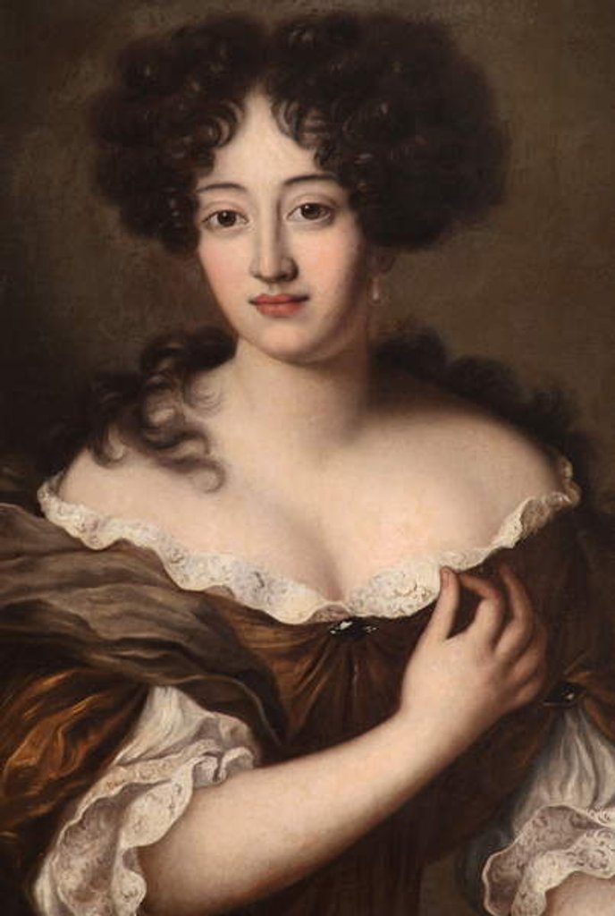 Detail of A Lady, said to be Hortense Mancini, Duchesse de Mazarin by Pierre