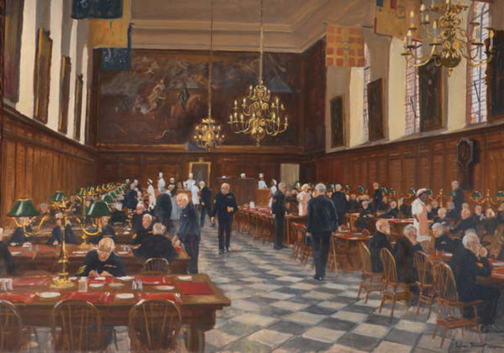 Detail of View of the Great Hall, the Royal Hospital Chelsea, 1990 by Julian Barrow