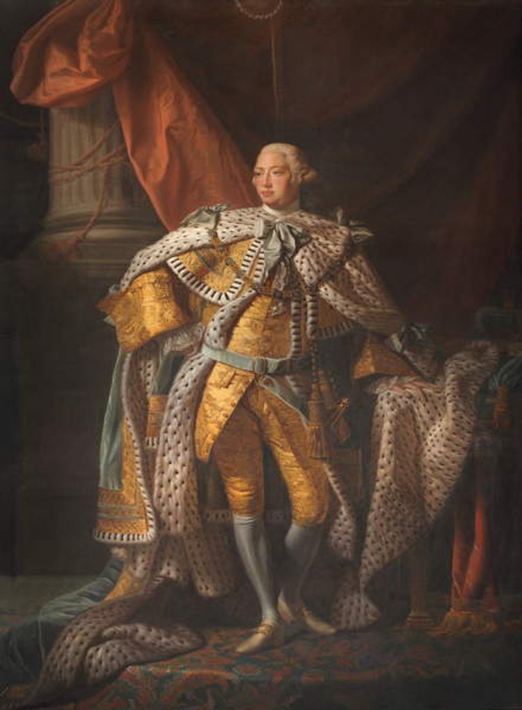 Detail of King George III by Allan Ramsay