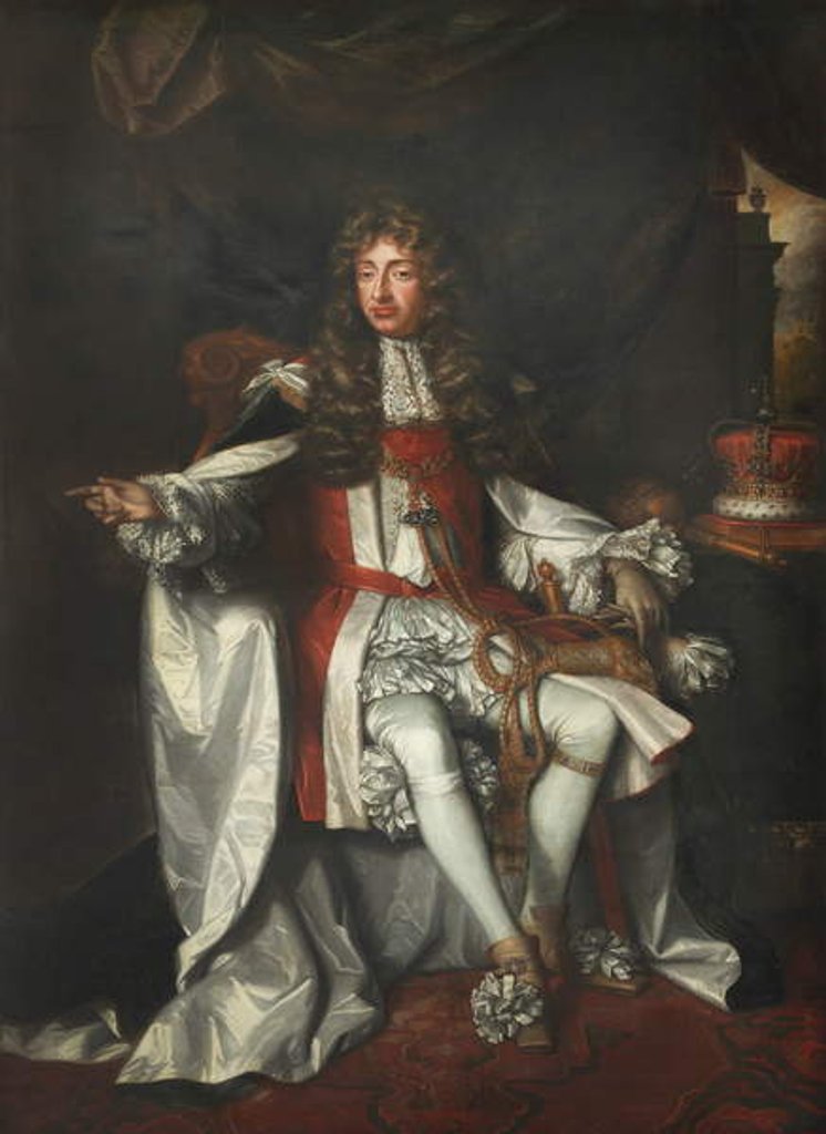 Detail of King James II by Godfrey Kneller
