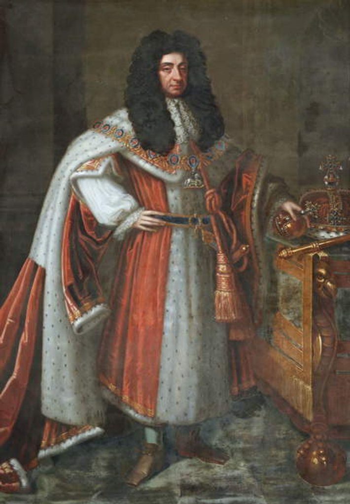 Detail of King Charles II by English School