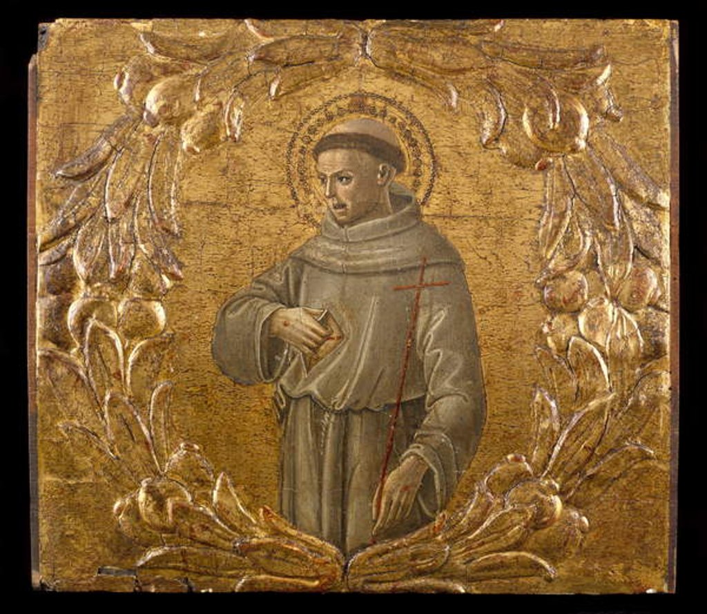 Detail of Saint Francis, c.1475-78 by Benvenuto di Giovanni