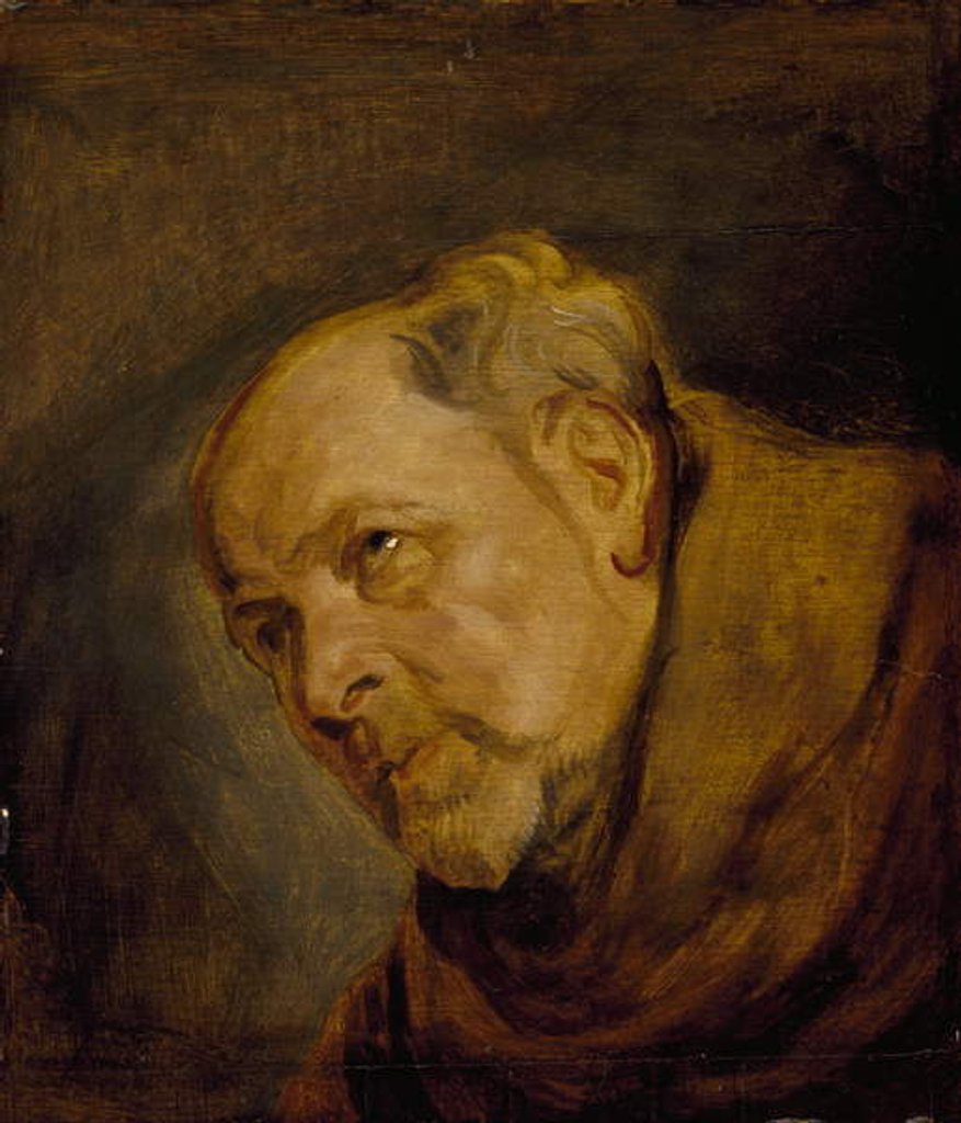 Detail of Head of a Monk by Anthony van Dyck