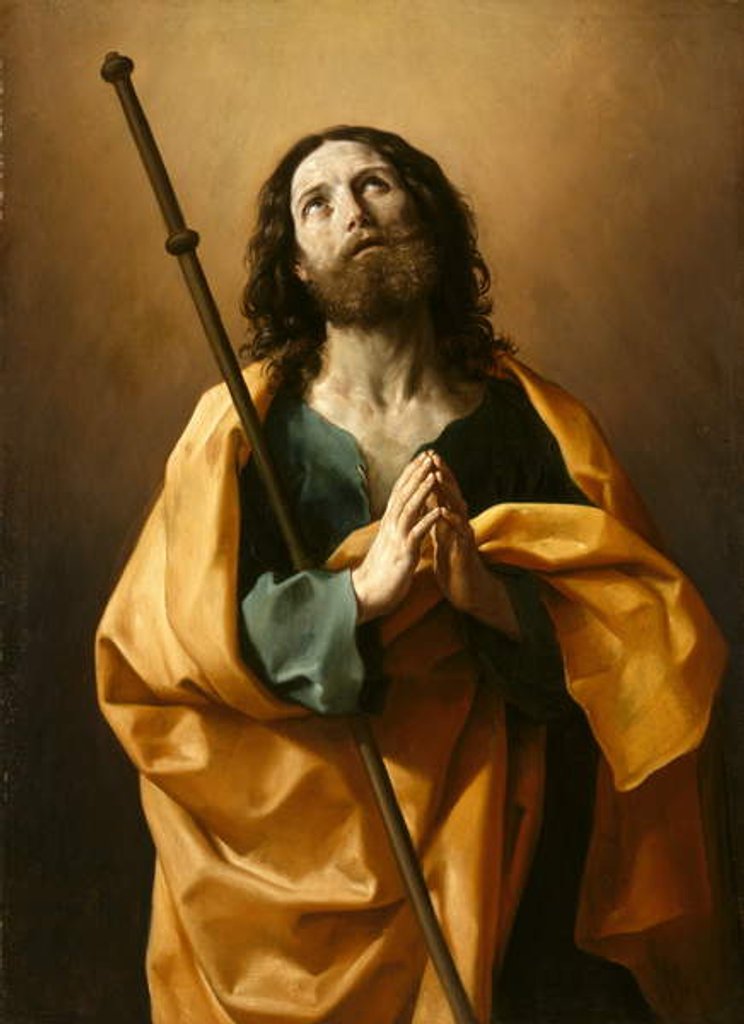 Detail of Saint James the Greater, c.1636-38 by Guido Reni