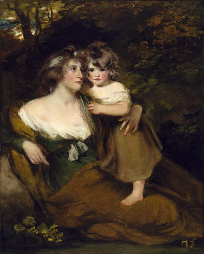 Detail of The Countess of Darnley and her Daughter, Lady Elizabeth Bligh, c.1795 by John Hoppner